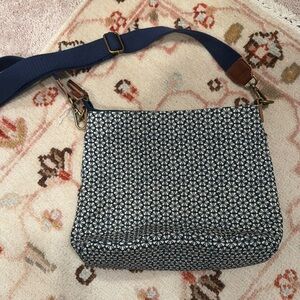 Brand new fat face leather and canvas tote